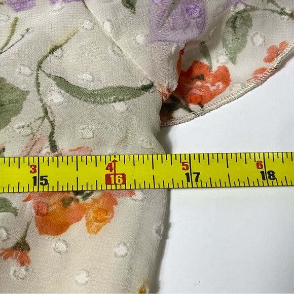 Flowy Fairycore Floral Whimsical Tiered Spring Dress Women's Size 11 - Picture 16 of 16